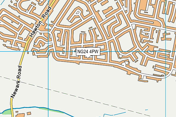 NG24 4PW map - OS VectorMap District (Ordnance Survey) NG24 4PW map - OS VectorMap District (Ordnance Survey)