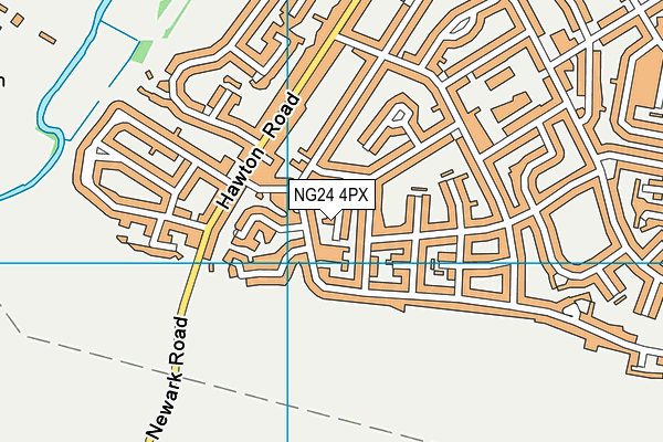 NG24 4PX map - OS VectorMap District (Ordnance Survey) NG24 4PX map - OS VectorMap District (Ordnance Survey)
