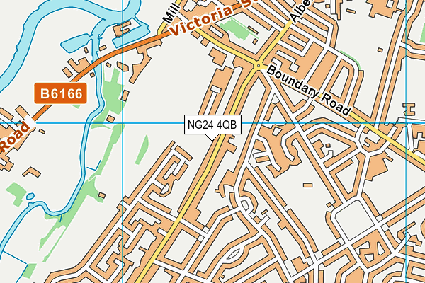 NG24 4QB map - OS VectorMap District (Ordnance Survey) NG24 4QB map - OS VectorMap District (Ordnance Survey)