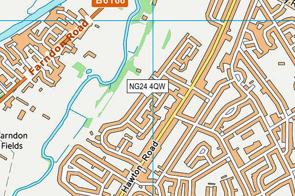 NG24 4QW map - OS VectorMap District (Ordnance Survey) NG24 4QW map - OS VectorMap District (Ordnance Survey)