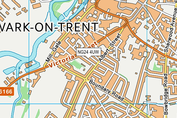 NG24 4UW map - OS VectorMap District (Ordnance Survey) NG24 4UW map - OS VectorMap District (Ordnance Survey)