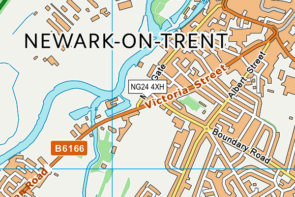 NG24 4XH map - OS VectorMap District (Ordnance Survey) NG24 4XH map - OS VectorMap District (Ordnance Survey)