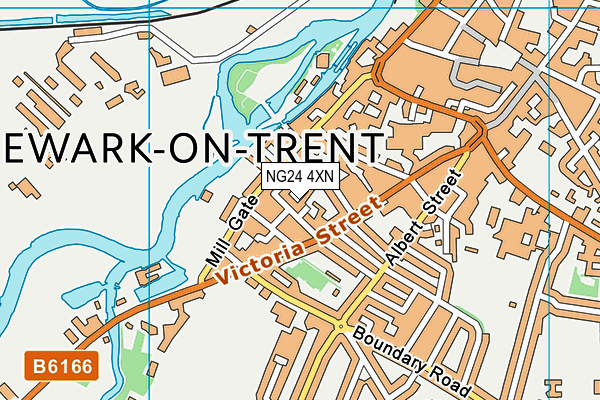 NG24 4XN map - OS VectorMap District (Ordnance Survey) NG24 4XN map - OS VectorMap District (Ordnance Survey)