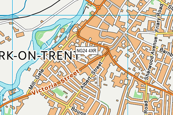 NG24 4XR map - OS VectorMap District (Ordnance Survey) NG24 4XR map - OS VectorMap District (Ordnance Survey)