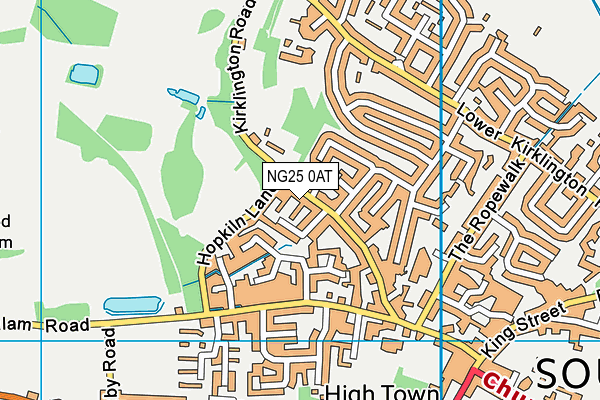 NG25 0AT map - OS VectorMap District (Ordnance Survey) NG25 0AT map - OS VectorMap District (Ordnance Survey)