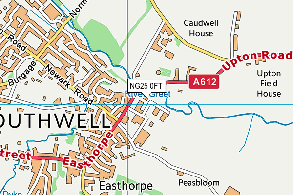 NG25 0FT map - OS VectorMap District (Ordnance Survey) NG25 0FT map - OS VectorMap District (Ordnance Survey)