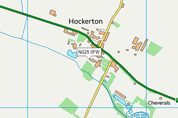NG25 0FW map - OS VectorMap District (Ordnance Survey) NG25 0FW map - OS VectorMap District (Ordnance Survey)