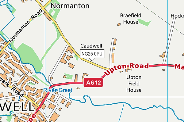 NG25 0PU map - OS VectorMap District (Ordnance Survey) NG25 0PU map - OS VectorMap District (Ordnance Survey)