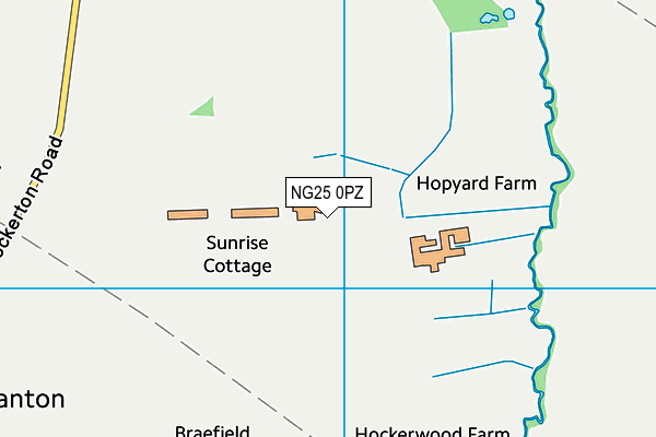 NG25 0PZ map - OS VectorMap District (Ordnance Survey) NG25 0PZ map - OS VectorMap District (Ordnance Survey)