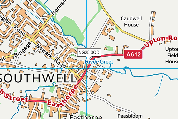 NG25 0QD map - OS VectorMap District (Ordnance Survey) NG25 0QD map - OS VectorMap District (Ordnance Survey)