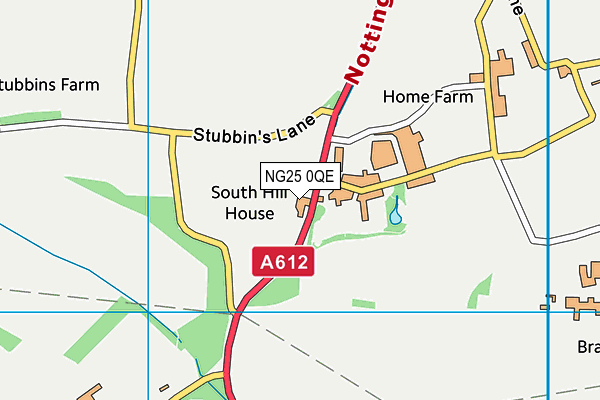 NG25 0QE map - OS VectorMap District (Ordnance Survey) NG25 0QE map - OS VectorMap District (Ordnance Survey)