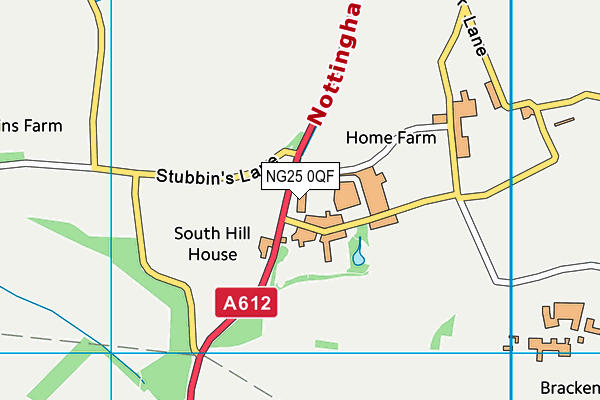 NG25 0QF map - OS VectorMap District (Ordnance Survey) NG25 0QF map - OS VectorMap District (Ordnance Survey)
