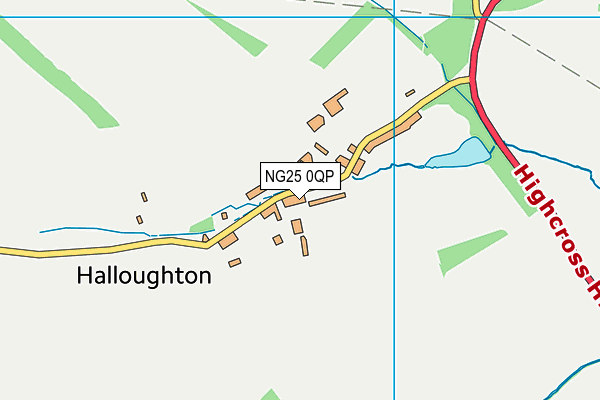 NG25 0QP map - OS VectorMap District (Ordnance Survey)