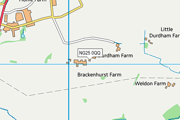 NG25 0QQ map - OS VectorMap District (Ordnance Survey) NG25 0QQ map - OS VectorMap District (Ordnance Survey)