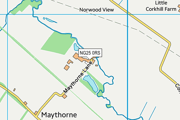 NG25 0RS map - OS VectorMap District (Ordnance Survey) NG25 0RS map - OS VectorMap District (Ordnance Survey)