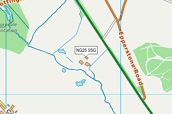 NG25 0SG map - OS VectorMap District (Ordnance Survey) NG25 0SG map - OS VectorMap District (Ordnance Survey)