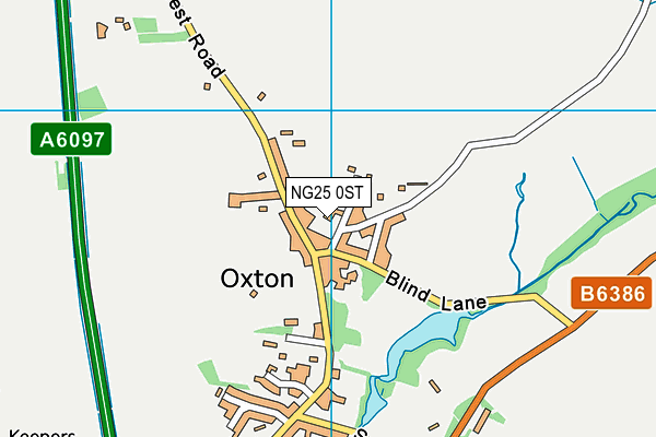 NG25 0ST map - OS VectorMap District (Ordnance Survey) NG25 0ST map - OS VectorMap District (Ordnance Survey)