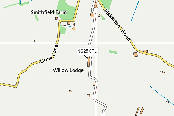 NG25 0TL map - OS VectorMap District (Ordnance Survey) NG25 0TL map - OS VectorMap District (Ordnance Survey)