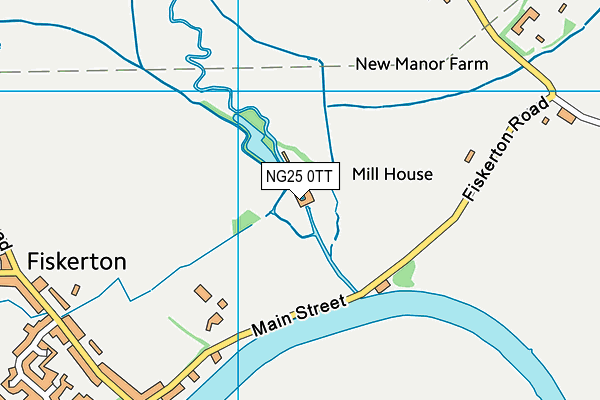 NG25 0TT map - OS VectorMap District (Ordnance Survey) NG25 0TT map - OS VectorMap District (Ordnance Survey)