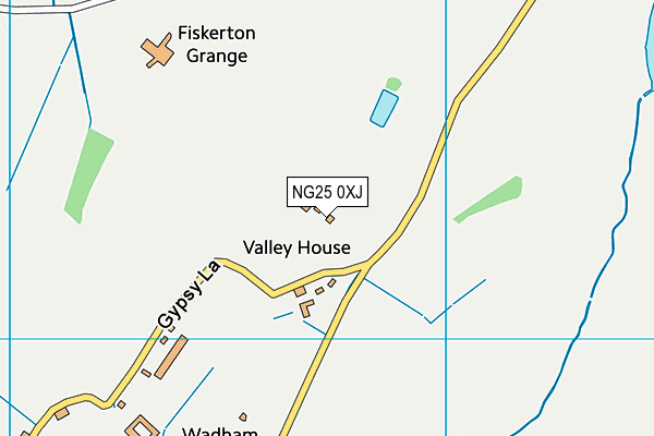 NG25 0XJ map - OS VectorMap District (Ordnance Survey) NG25 0XJ map - OS VectorMap District (Ordnance Survey)