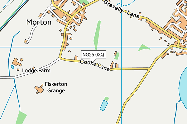 NG25 0XQ map - OS VectorMap District (Ordnance Survey) NG25 0XQ map - OS VectorMap District (Ordnance Survey)