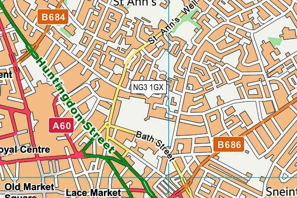 NG3 1GX map - OS VectorMap District (Ordnance Survey) NG3 1GX map - OS VectorMap District (Ordnance Survey)