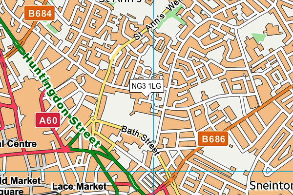 NG3 1LG map - OS VectorMap District (Ordnance Survey) NG3 1LG map - OS VectorMap District (Ordnance Survey)