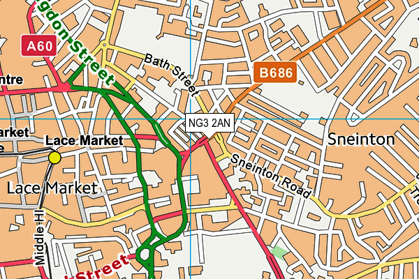 NG3 2AN map - OS VectorMap District (Ordnance Survey) NG3 2AN map - OS VectorMap District (Ordnance Survey)