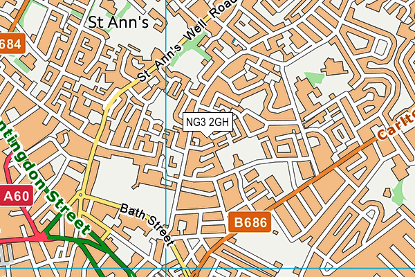 NG3 2GH map - OS VectorMap District (Ordnance Survey) NG3 2GH map - OS VectorMap District (Ordnance Survey)
