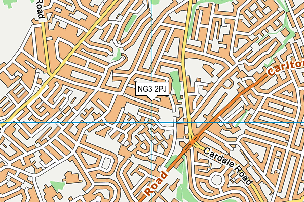 NG3 2PJ map - OS VectorMap District (Ordnance Survey) NG3 2PJ map - OS VectorMap District (Ordnance Survey)