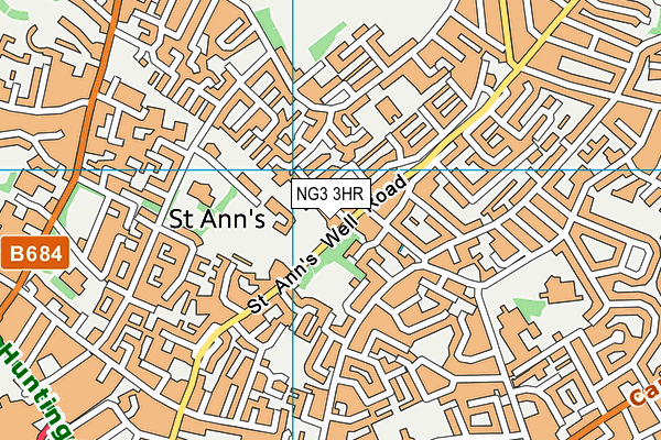 NG3 3HR map - OS VectorMap District (Ordnance Survey) NG3 3HR map - OS VectorMap District (Ordnance Survey)