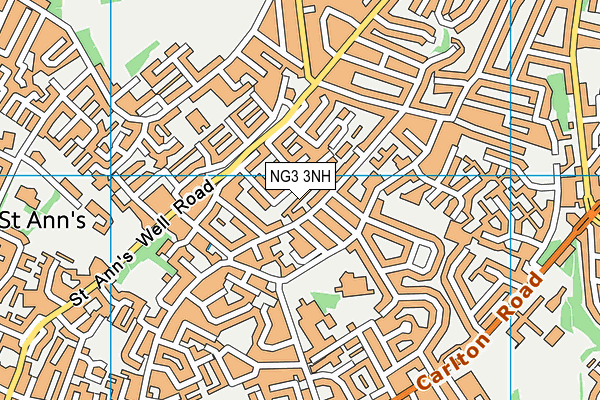 NG3 3NH map - OS VectorMap District (Ordnance Survey) NG3 3NH map - OS VectorMap District (Ordnance Survey)
