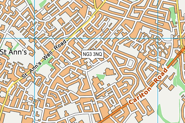 NG3 3NQ map - OS VectorMap District (Ordnance Survey) NG3 3NQ map - OS VectorMap District (Ordnance Survey)