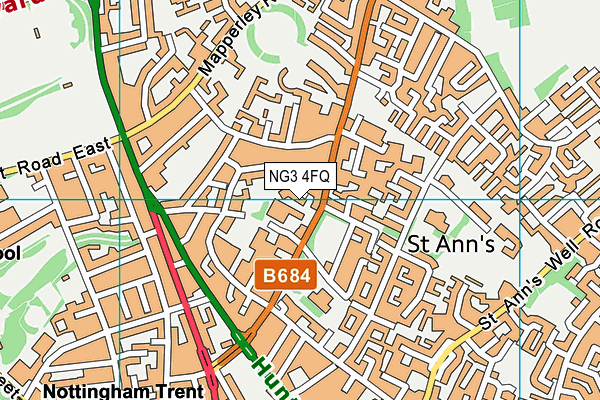 NG3 4FQ map - OS VectorMap District (Ordnance Survey) NG3 4FQ map - OS VectorMap District (Ordnance Survey)