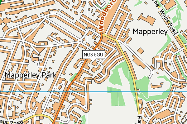 NG3 5GU map - OS VectorMap District (Ordnance Survey) NG3 5GU map - OS VectorMap District (Ordnance Survey)
