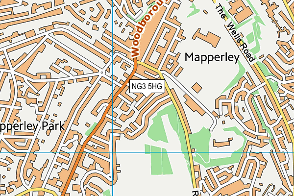 NG3 5HG map - OS VectorMap District (Ordnance Survey) NG3 5HG map - OS VectorMap District (Ordnance Survey)