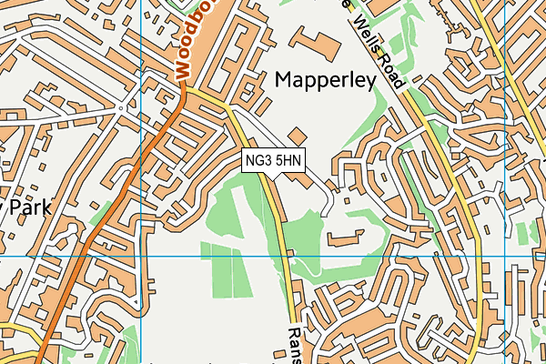 NG3 5HN map - OS VectorMap District (Ordnance Survey) NG3 5HN map - OS VectorMap District (Ordnance Survey)