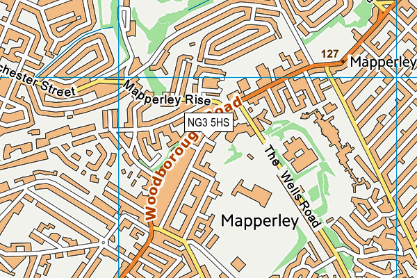 NG3 5HS map - OS VectorMap District (Ordnance Survey) NG3 5HS map - OS VectorMap District (Ordnance Survey)