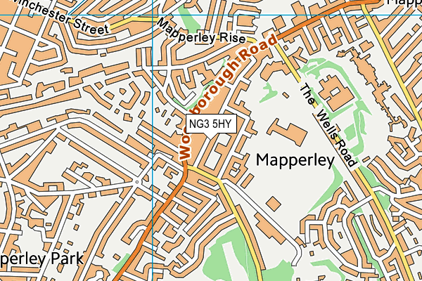 NG3 5HY map - OS VectorMap District (Ordnance Survey) NG3 5HY map - OS VectorMap District (Ordnance Survey)