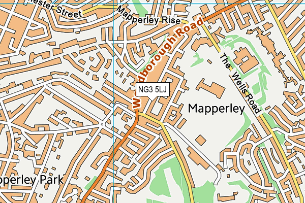 NG3 5LJ map - OS VectorMap District (Ordnance Survey) NG3 5LJ map - OS VectorMap District (Ordnance Survey)
