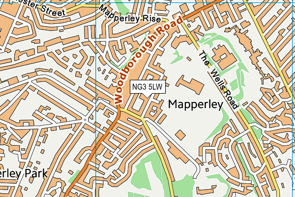 NG3 5LW map - OS VectorMap District (Ordnance Survey) NG3 5LW map - OS VectorMap District (Ordnance Survey)