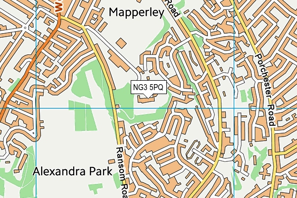 NG3 5PQ map - OS VectorMap District (Ordnance Survey) NG3 5PQ map - OS VectorMap District (Ordnance Survey)