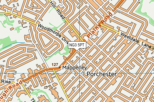 NG3 5PT map - OS VectorMap District (Ordnance Survey) NG3 5PT map - OS VectorMap District (Ordnance Survey)