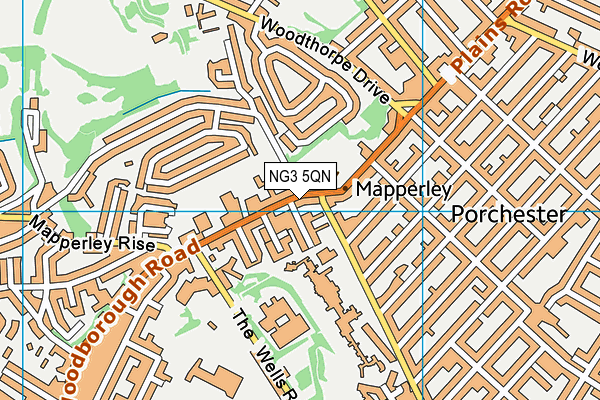 NG3 5QN map - OS VectorMap District (Ordnance Survey) NG3 5QN map - OS VectorMap District (Ordnance Survey)