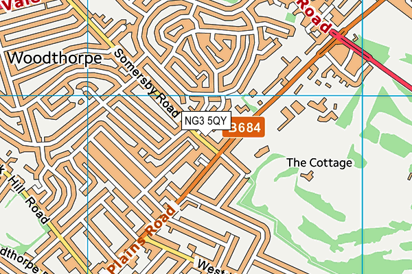 NG3 5QY map - OS VectorMap District (Ordnance Survey) NG3 5QY map - OS VectorMap District (Ordnance Survey)