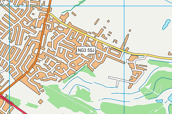 NG3 5SJ map - OS VectorMap District (Ordnance Survey) NG3 5SJ map - OS VectorMap District (Ordnance Survey)