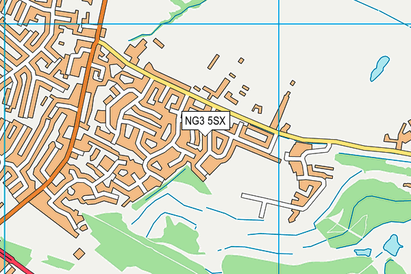 NG3 5SX map - OS VectorMap District (Ordnance Survey) NG3 5SX map - OS VectorMap District (Ordnance Survey)
