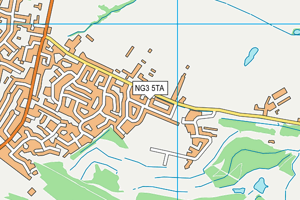 NG3 5TA map - OS VectorMap District (Ordnance Survey) NG3 5TA map - OS VectorMap District (Ordnance Survey)