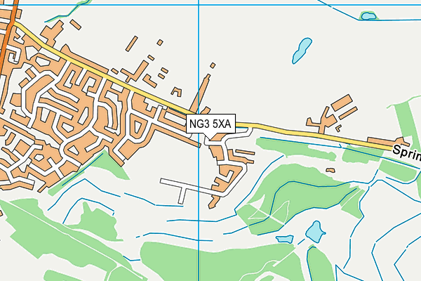 NG3 5XA map - OS VectorMap District (Ordnance Survey) NG3 5XA map - OS VectorMap District (Ordnance Survey)