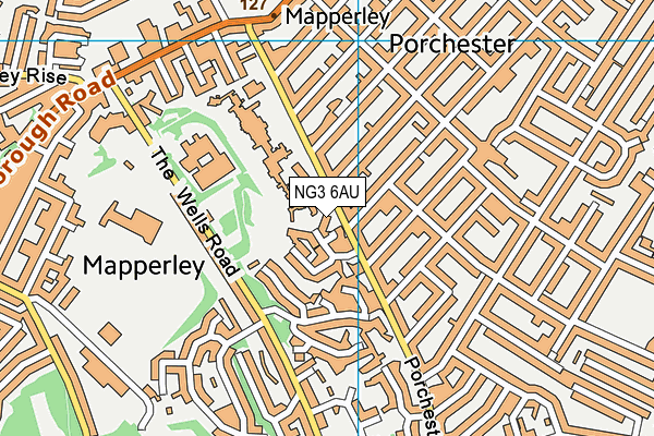 NG3 6AU map - OS VectorMap District (Ordnance Survey) NG3 6AU map - OS VectorMap District (Ordnance Survey)